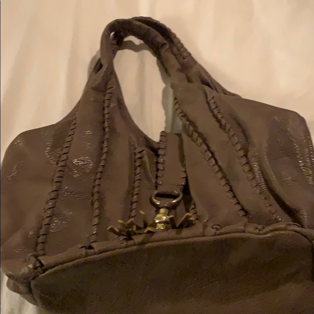 Mauve/light brown bag